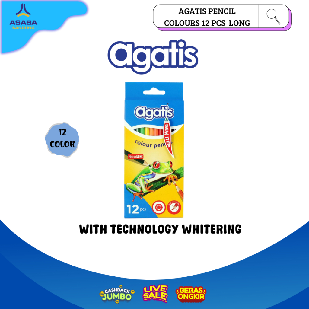 

Asaba Bandung - AGATIS - Pensil Warna isi 12pcs Panjang