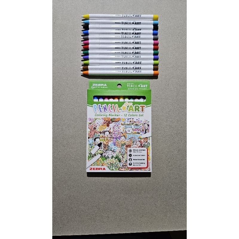 

Pencil ART Coloring Marker 12 Colors Set