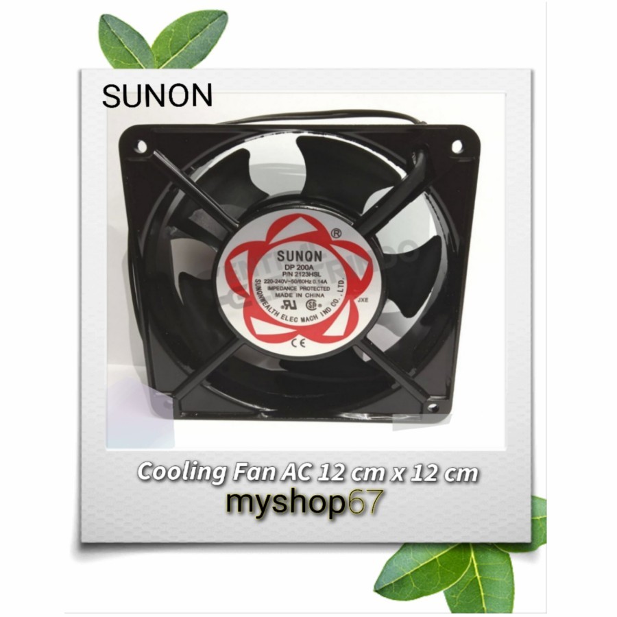 Fan AC Sunon 12x12 cm Cooling Fan 220v