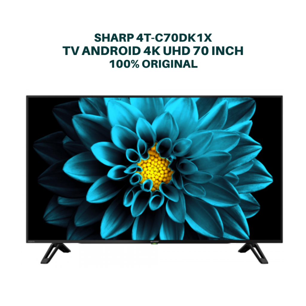 SHARP Smart Android TV 4T C70DK1X / 4TC70DK1X LED TV UHD 4K 70 Inch