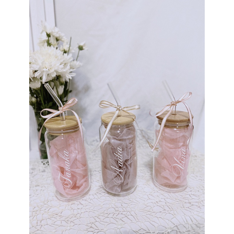 Gelas Kaca Aesthetic | Tumblr | free custom design Gelas Minum