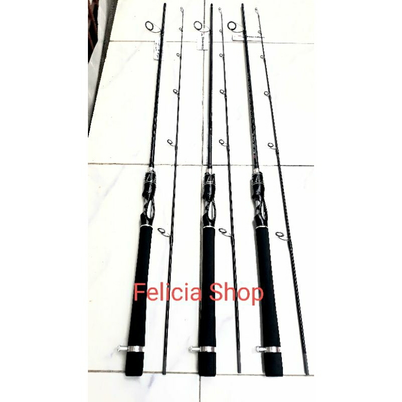 Fishing Rod Joran Stick Katrol Pancing Shikari Phantom Solid Carbon Alat Peralatan Pancingan Galatam