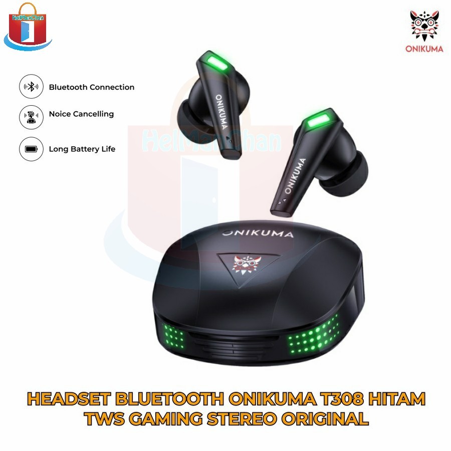 Headset  ONIKUMA T308  Bluetooth Black TWS Gaming 6972470562767