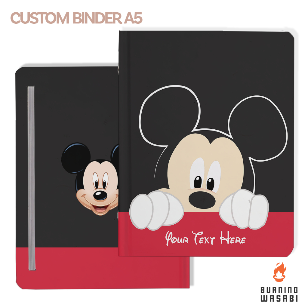 

Binder Mickey Mouse Disney Aesthetic A5 20 6 Ring Lucu Cute Custom Nama Kuliah Hardcover