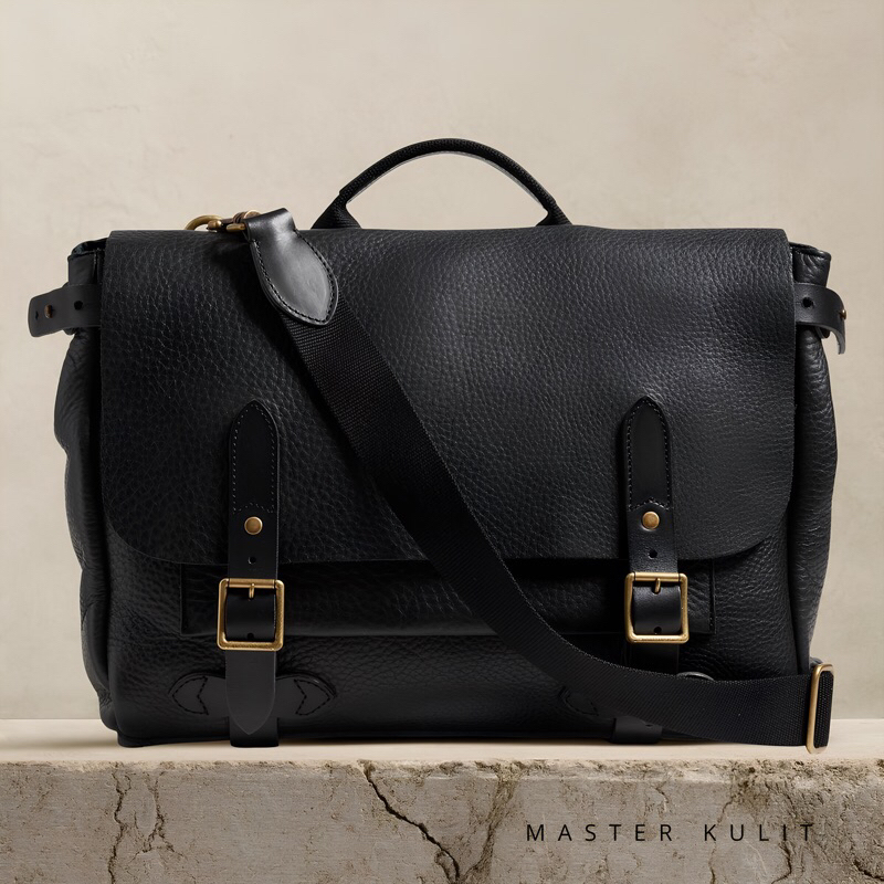 Tas Slempang Laptop Kulit Messenger Pria 14 inch Leather Premium