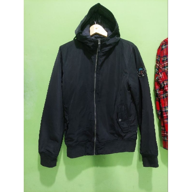 jaket Bomber Hoodie zipper Billabong preloved