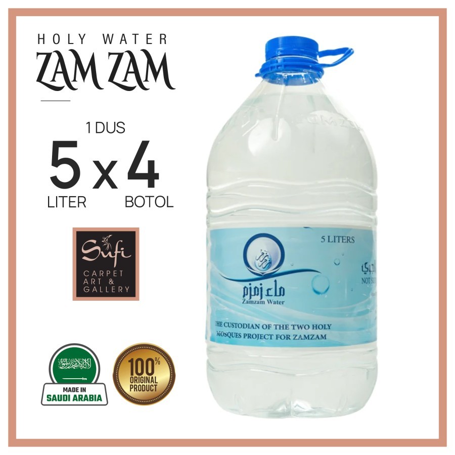 

Air Zam Zam Asli 1 Dus Isi 4 Pcs Original Asli Saudi Arabia