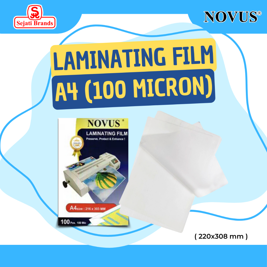 Novus Laminating Plastik A4 100 Micron (220x308m)