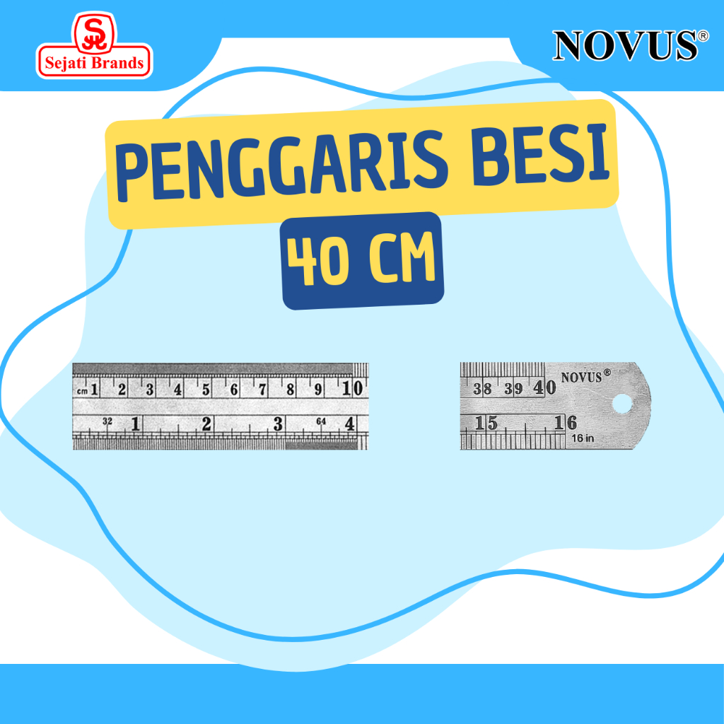 

Novus Ruler Besi 40 cm (Tebal 0.7mm)