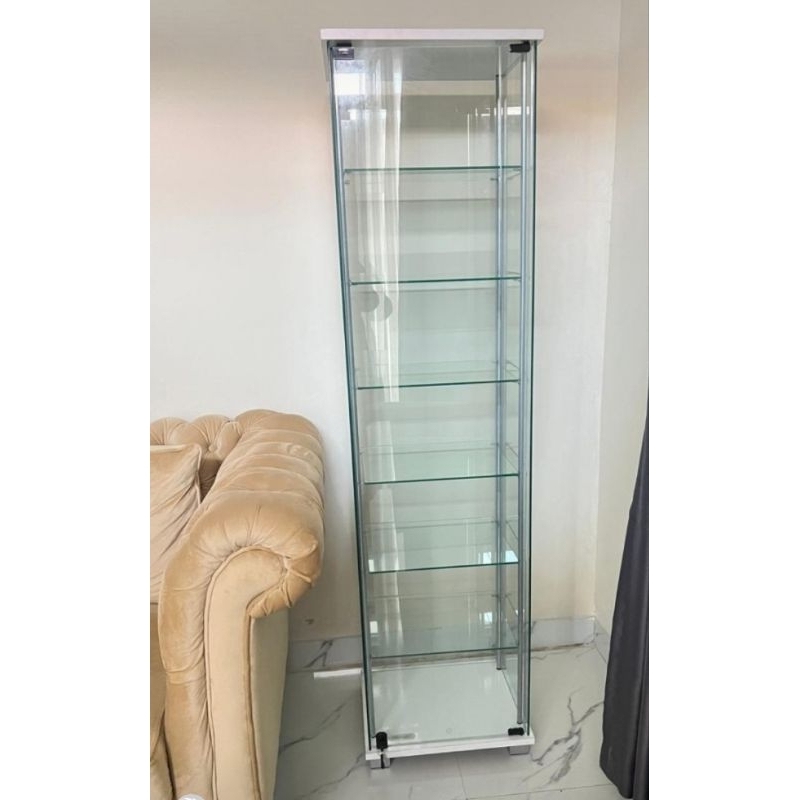 Lemari hias kaca lemari koleksi mainan anak lemari kosmetik