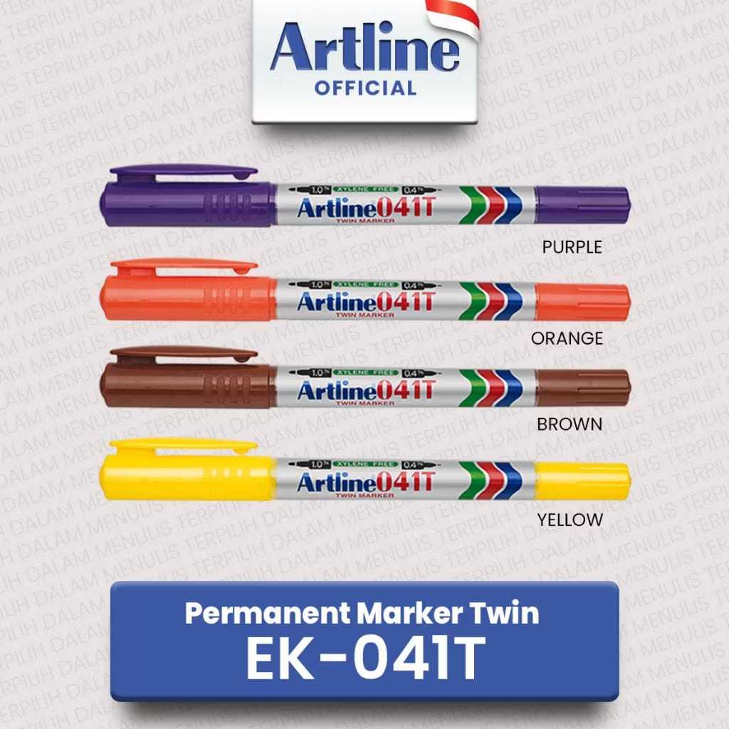 

ARTLINE PERMANENT MARKER SPIDOL PERMANEN DUA SISI EK-041T 0.4-1.0MM