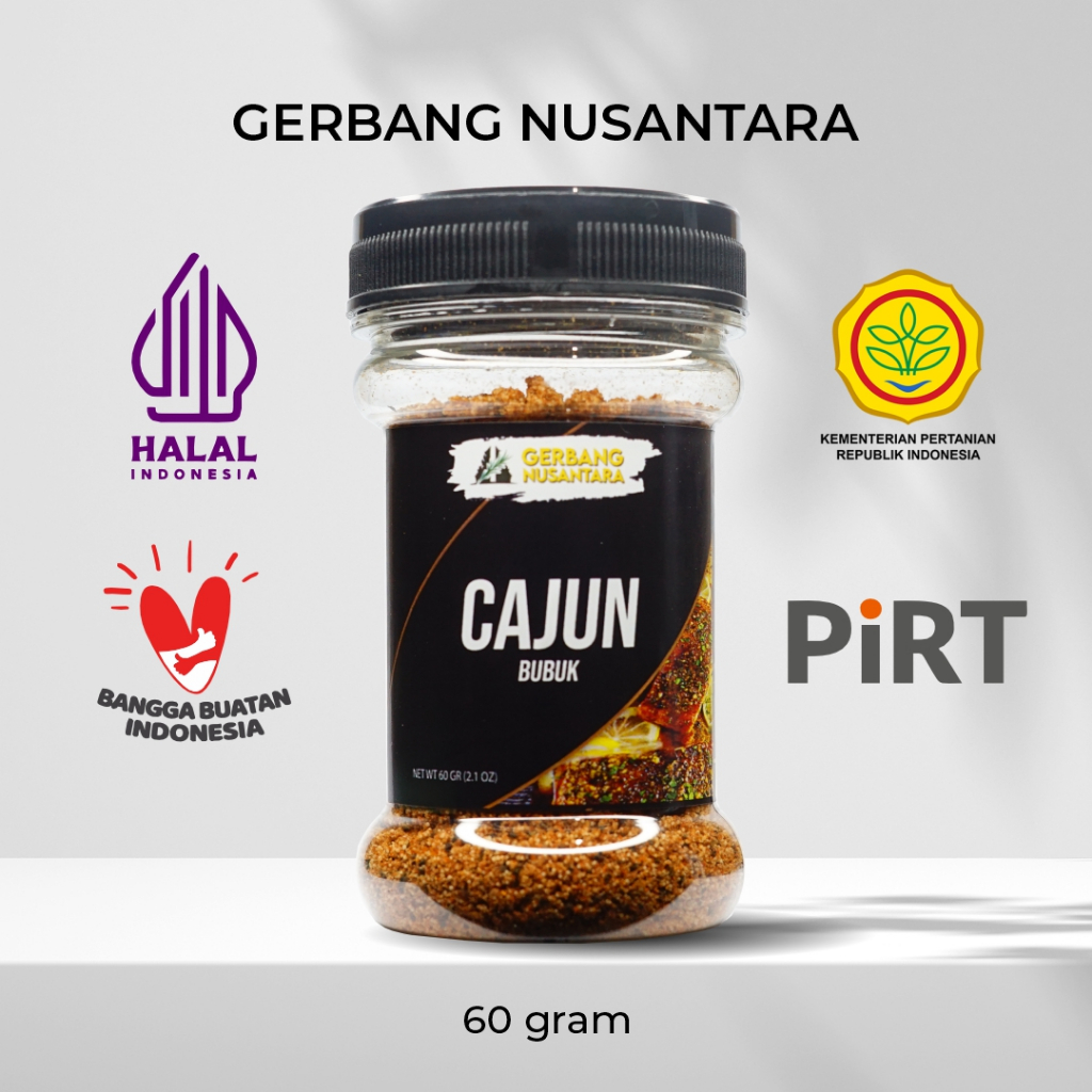 

Gerbang Nusantara - Cajun Sauce BTS Bubuk Bumbu Masak Dapur Rempah 60g