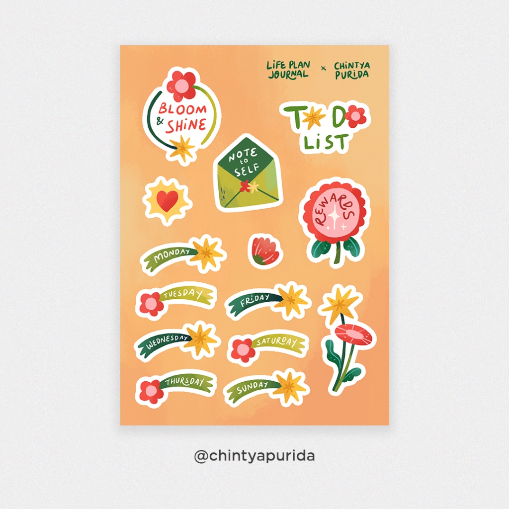 

Stiker Life Plan Journal