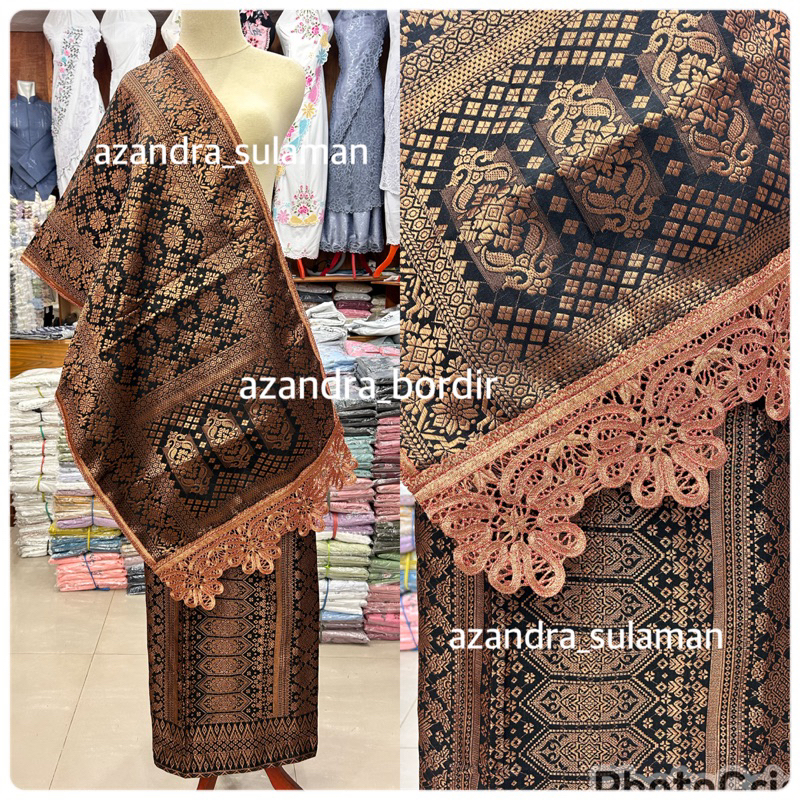 songket renda koto gadang siap pakai bukittinggi padang