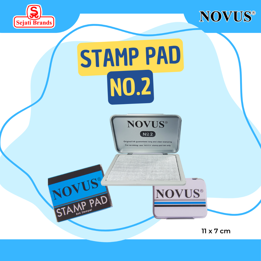 

Novus Bak Stempel (13.3 x 9.4 cm) / Stamp Pad No. 2/Tempat Tinta Stempel