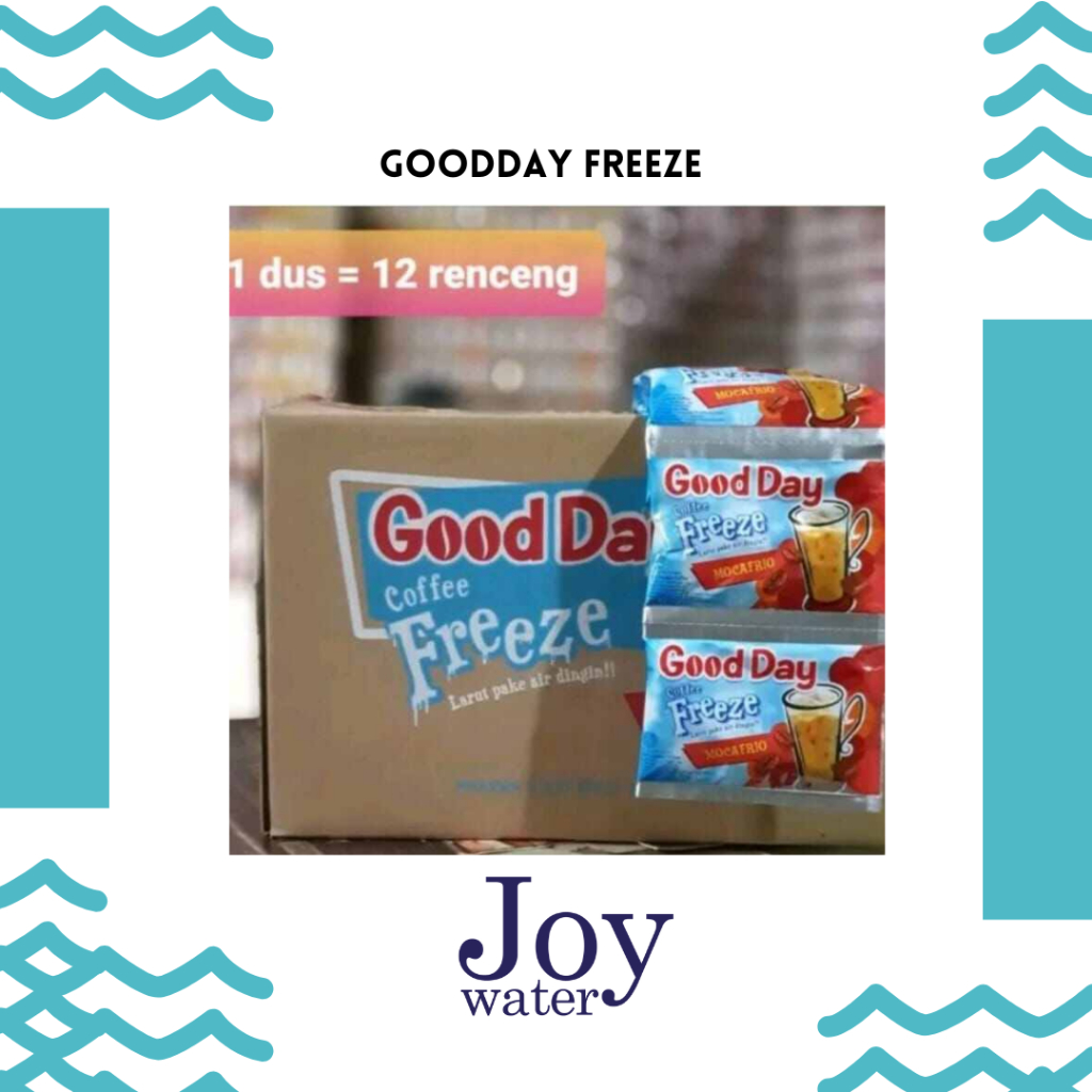 

goodday freeze 1 dus / gula kemasan
