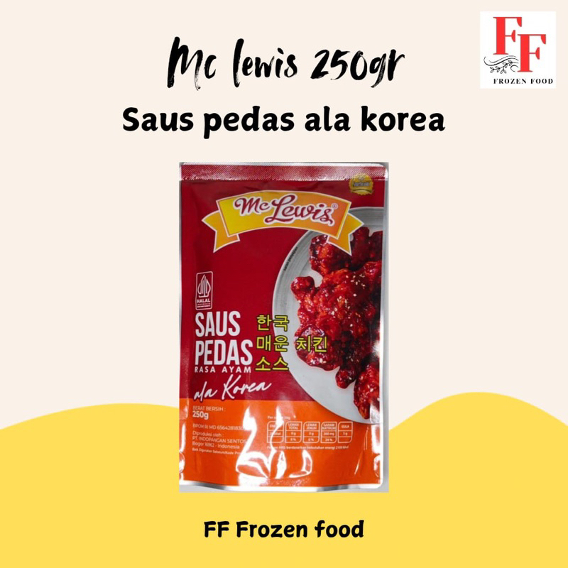 

Mc Lewis Sauce Pedas ala Korea 250gr