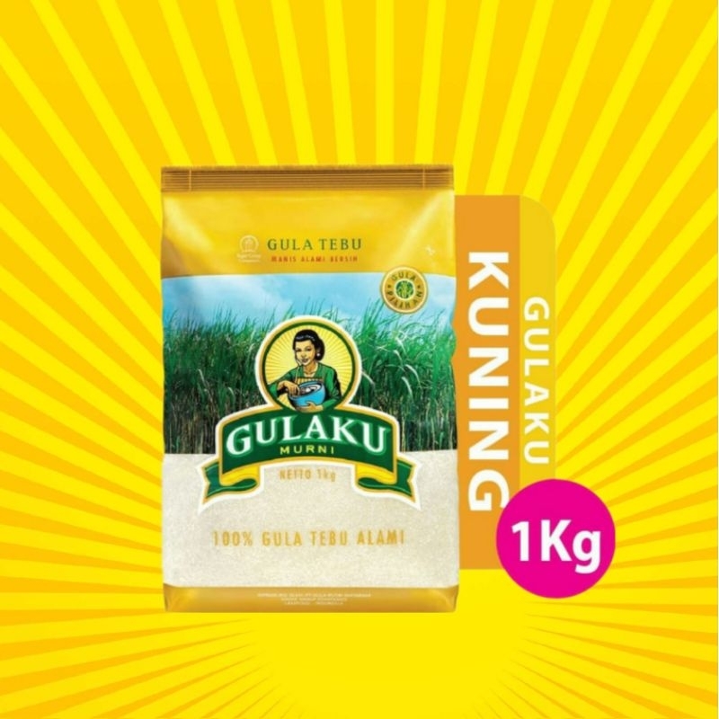 

GULAKU KUNING 1Kg - Gula Pasir - 100% Gula Tebu Alami