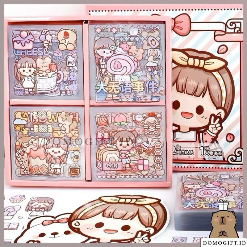 

Stiker 1 Box Aesthetic Anti Air DIY Dekor Jurnal Botol Minum Case keychain Edisi Dodogirl Momo TLD80