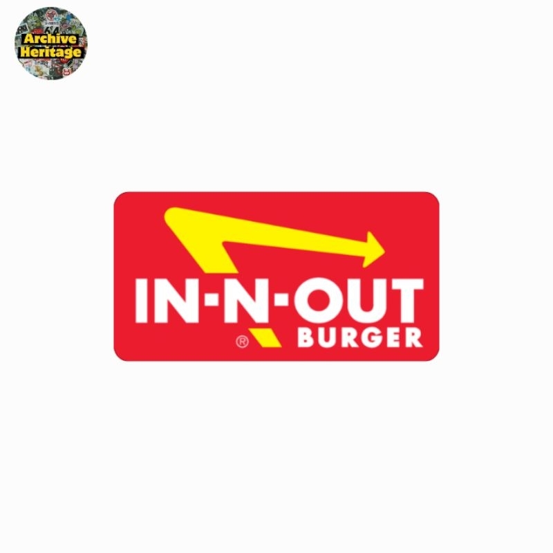 

sticker In N Out Burger USA brand fnb vintage stiker