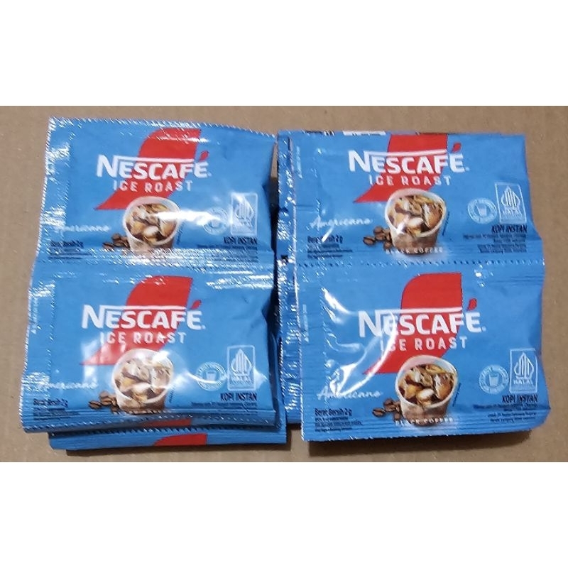 

Nescafe Ice Roast Americano 20gr (isi 1 renceng isi 10pcs×2g) - Kemasan Praktis