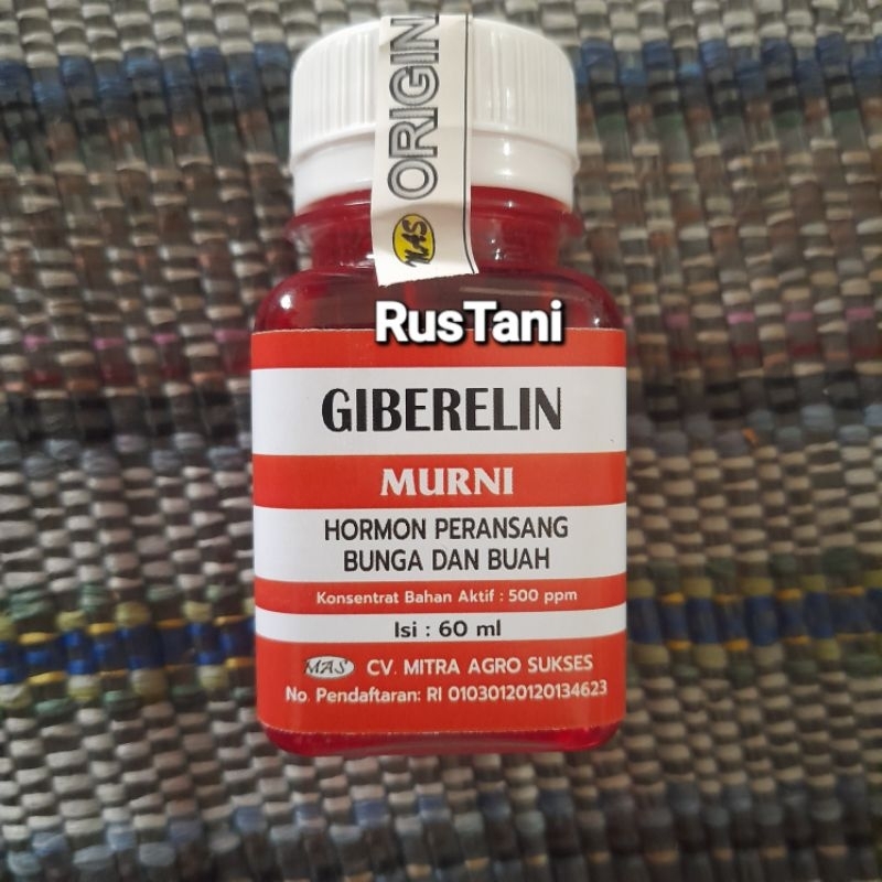 giberelin murni konsentrasi bahan aktif : 500ppm 60ml