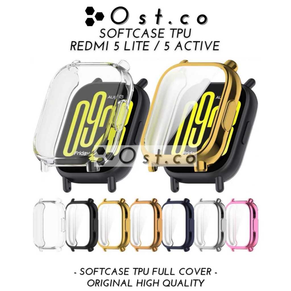 Case Redmi Watch 5 Active / Redmi Watch 5 Lite TPU Softcase Redmi Watch 5 LIte / Redmi Watch 5 Activ