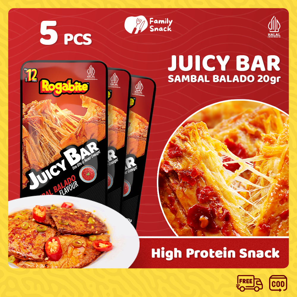 

Family Snack - [HALAL] [5PCS] Juicy Bar Camilan Makanan Ringan Snack High Protein Gluten Spicy Tofu Food