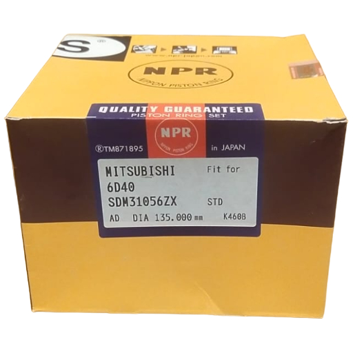 Piston Ring Seher Mitsubishi Fuso The Great Truck 6D40-T - NPR Japan Original Asli - SDM31056ZX STD