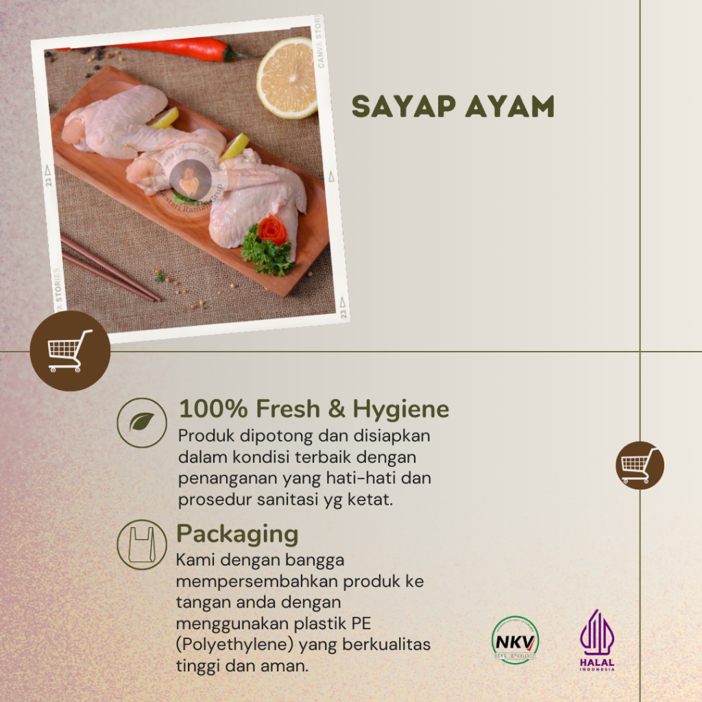 

Sayap Ayam Fresh 1Kg