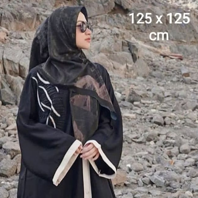 PROMO DISKON Mama In Fashion Sale Jilbab Syari Motif / hijab Syari / Kerudung Syari Segi empat