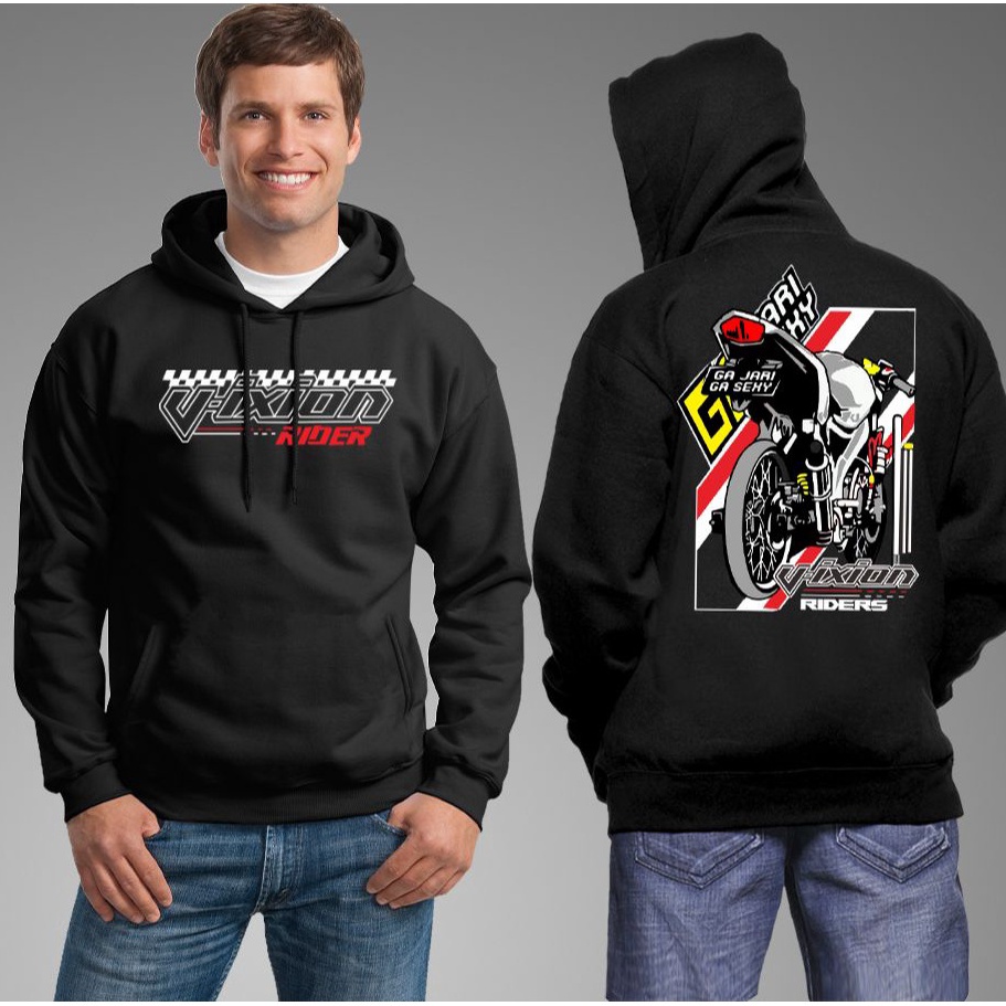 HOODIE VIXION THAILOOK JARI JARI  SWEATER HOODIE PRIA JAKET MOTOR VIXION