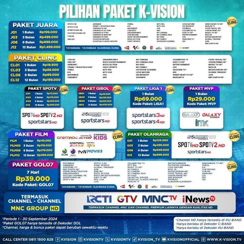 Voucher KVISION Parabola KVISION