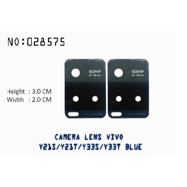 KACA KAMERA VIVO Y21S Y21T Y33S Y33T CAMERA LENS BELAKANG PENUTUP PELINDUNG LENSA