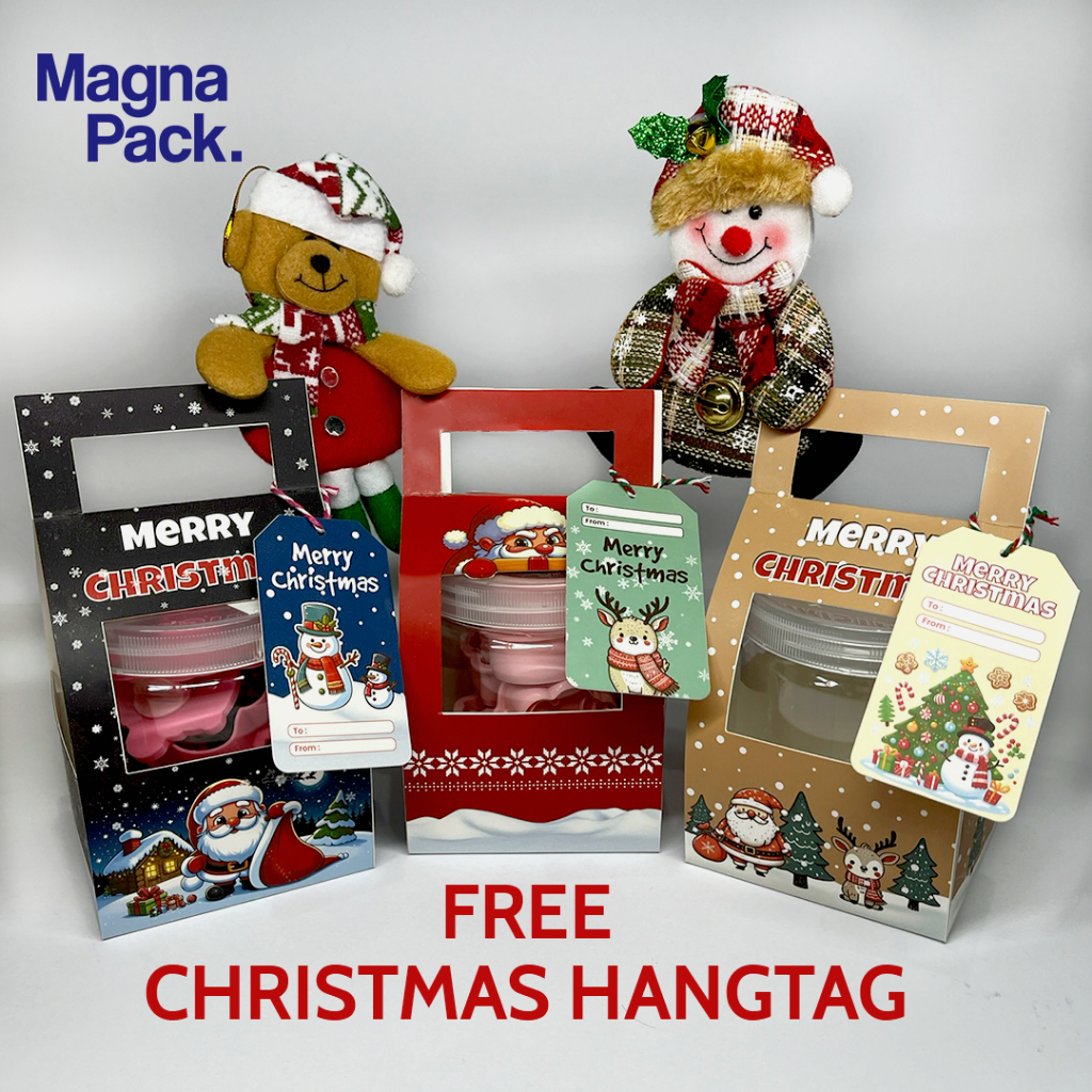 

[Free HangTag] Box Hampers Natal untuk Toples 600ml Untuk Kue Kering | Uk. 10 x 10 x 18 | CUSTOM LOGO SENDIRI