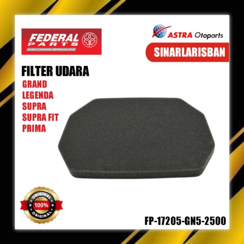 FILTER UDARA SARINGAN UDARA BUSA FILTER FEDERAL FP-17206-GN5-2500 GRAND, PRIMA, SUPRA, SUPRA FIT, LE