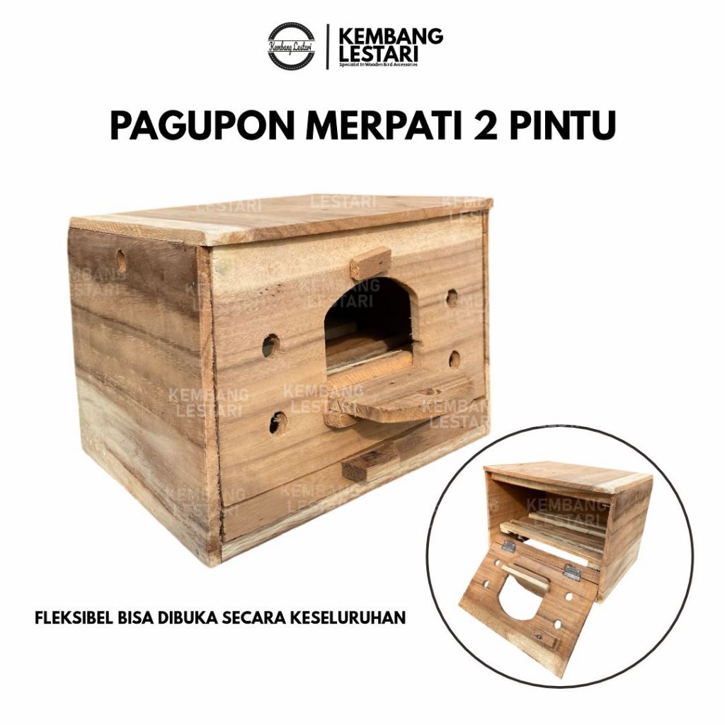 GUPON PAGUPON KANDANG MERPATI BURUNG DARA 2 PINTU