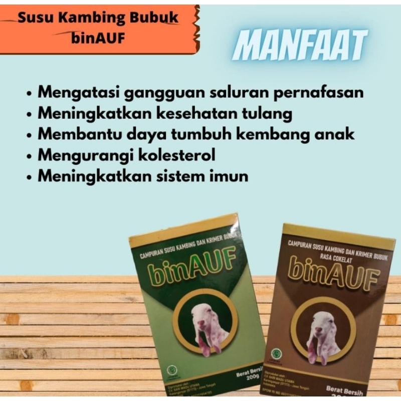 

Susu Kambing Etawa BinAUF 5 Box @200g