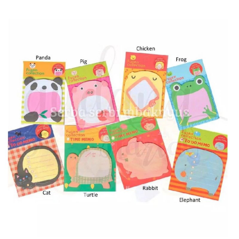 

Sticky Notes Lucu motif /Sticky Notes Motif HewanTempelan Kertas Catatan Memo Note Karakter Animal Mini Book Karakter Binatang Lucu