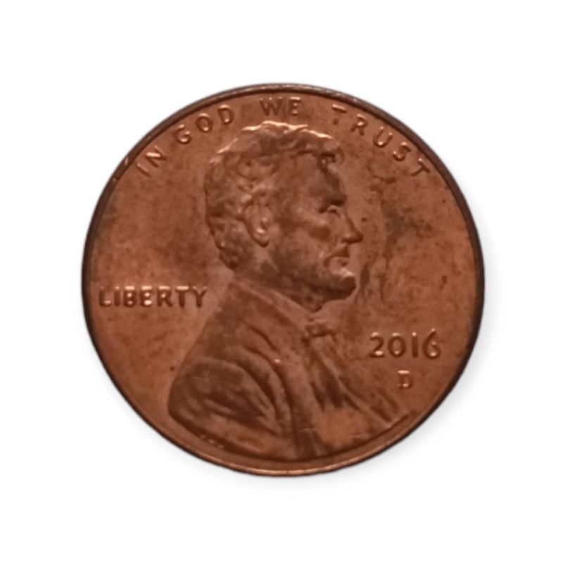 Koin Amerika serikat 1 cent Lincoln 2016 D