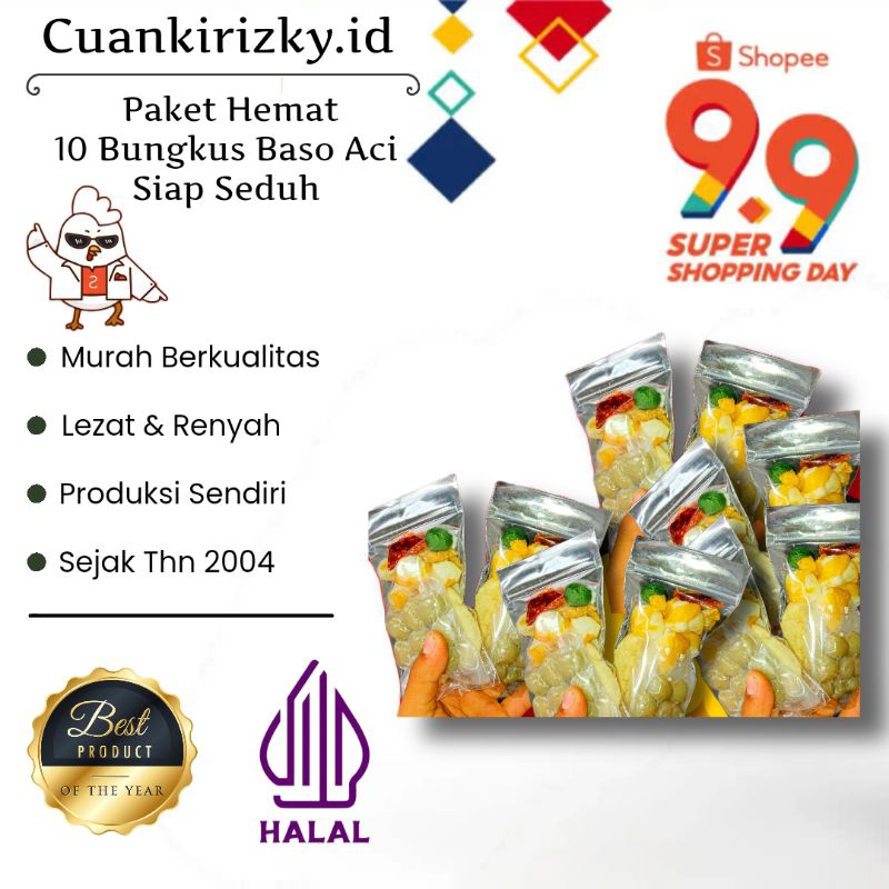 

Paket Hemat 10 Bungku Baso Aci Di jamin Murah