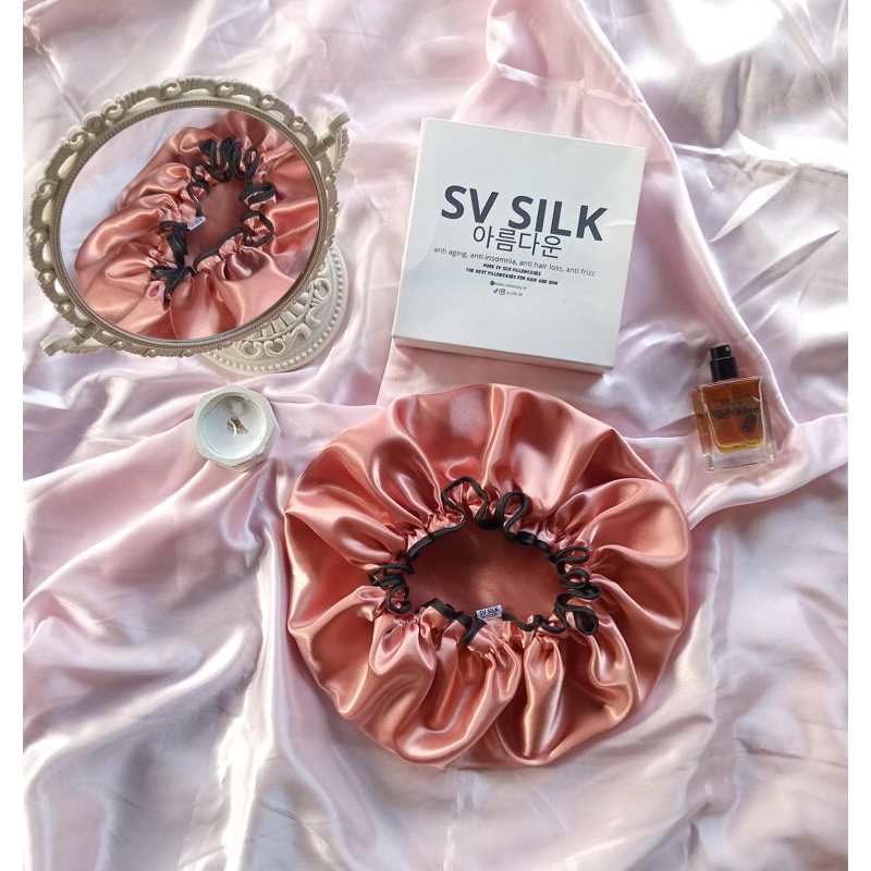 SV Silk Hair Bonnet Silk Hongdae Hair Bonnet Satin