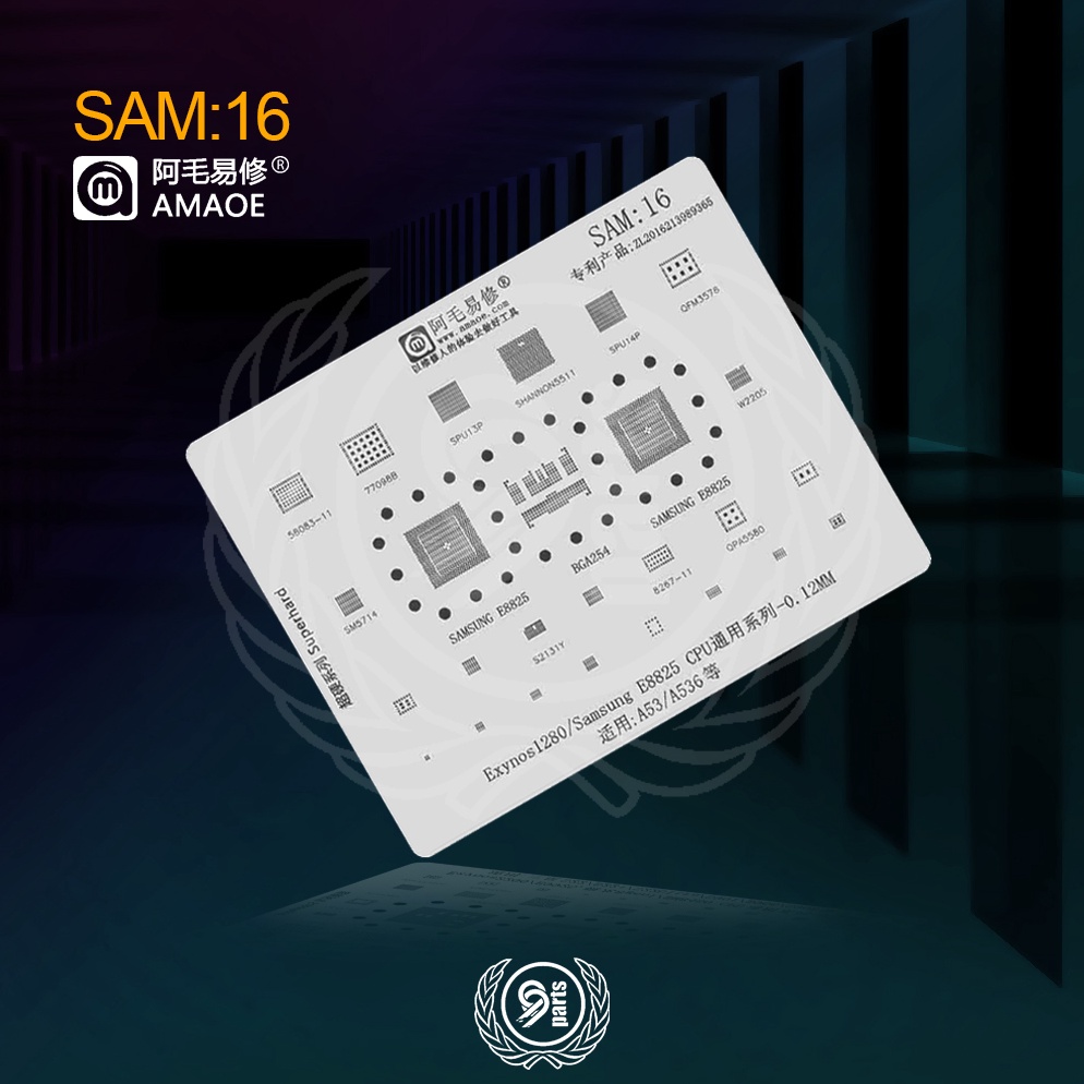 Paling Diminati Plat Cetakan IC Amaoe Sam16 Original  Cetakan IC Amaoe Sam 16 Samsung E8825  Samsung