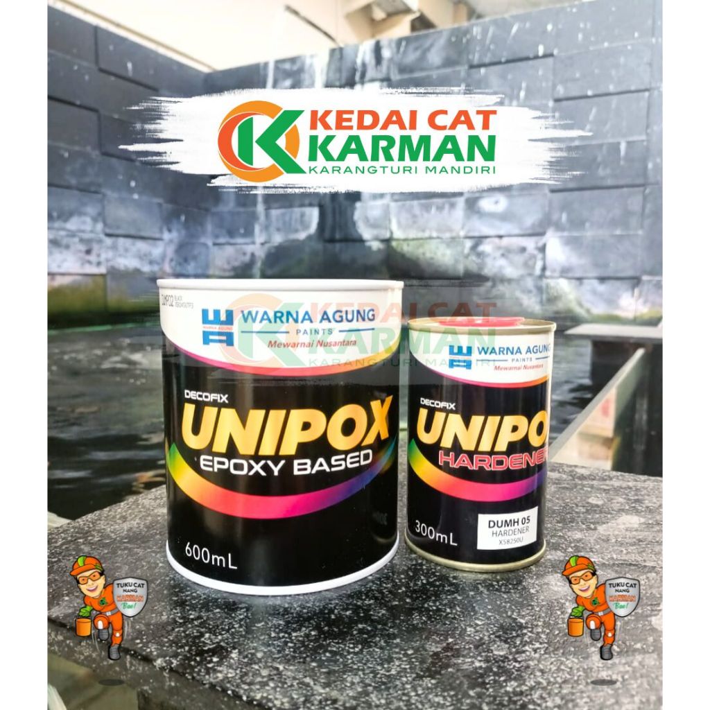 UNIPOX - CAT EPXOY LANTAI UNIPOX DARI WARNA AGUNG - CAT LANTAI KERAMIK BETON GYPSUM GRC
