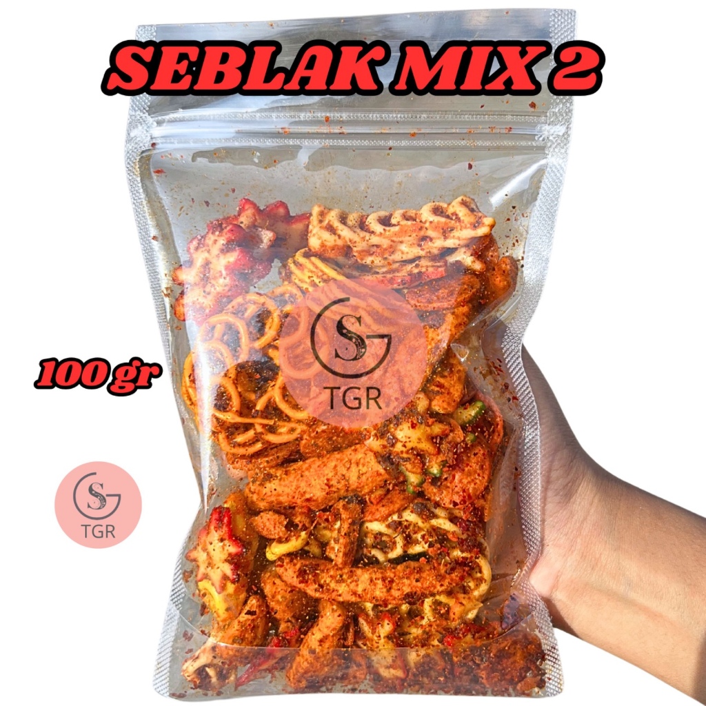 

Sebring ( Seblak Kering ) Mix 2 Snack Pedas Daun Jeruk 100gr - Gst