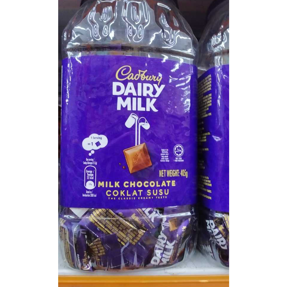 

Cadbury Dairy Milk jar 405gr / Milk Chocolate / coklat susu