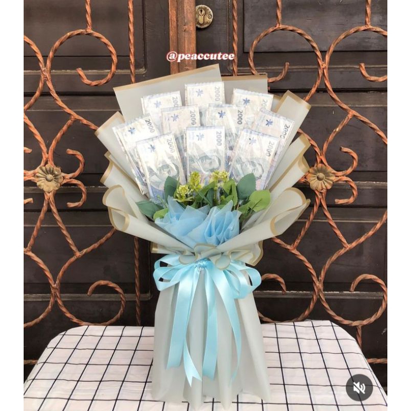 Buket Uang dua ribu 10 lembar