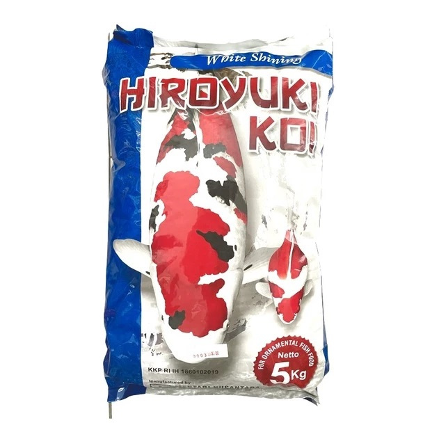 HIROYUKI KOI WHITE SHINING PAKAN KOI 5 KG