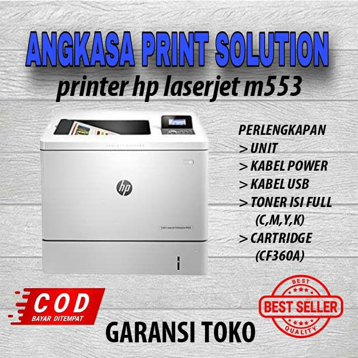 printer color hp laserjet m553dn