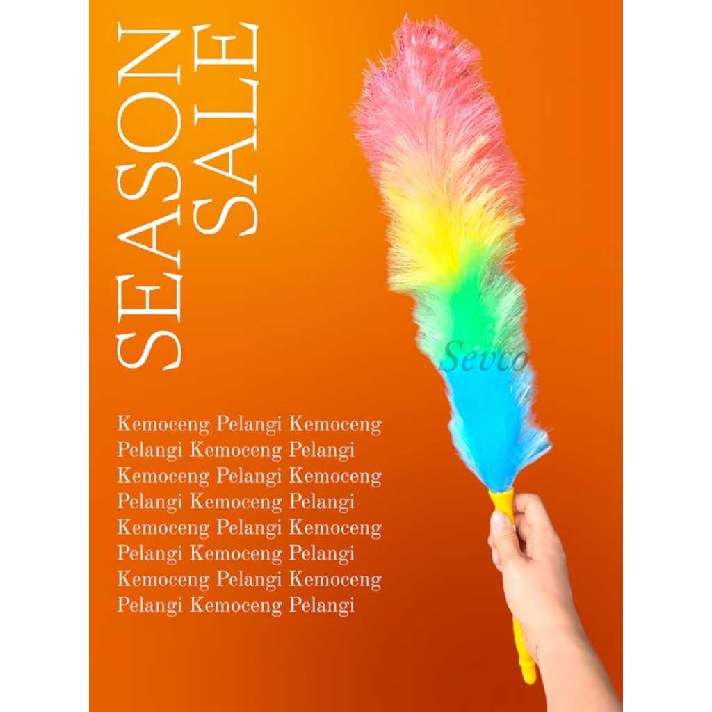 Kemoceng Plastik Warna Warni 020122 / Kemoceng Pembersih Serbaguna